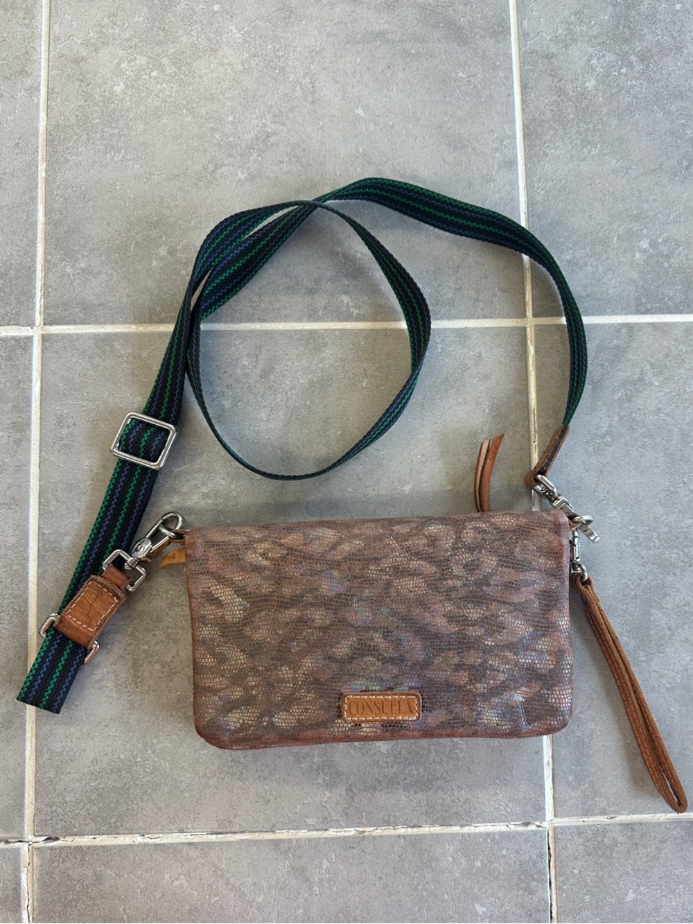 Consuela Iris Uptown Crossbody with Striped Strap